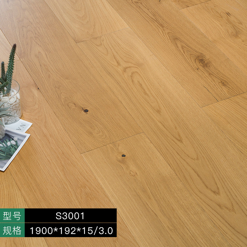 Door-to-Door Installation Old Three-Layer Large Board Pure Three-Layer Solid Wood Floor Oak Log3.0-4.0mm Underfloor Heating