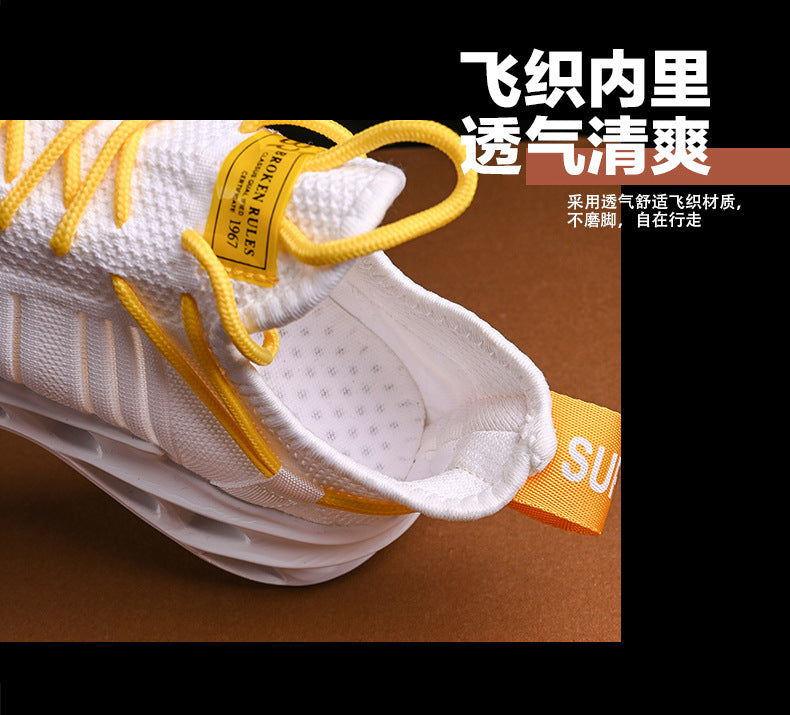 Summer Youth Coconut Shoes for Middle and High School Students, Breathable Mesh Blade Edge, Wear-resistant, Non-slip Sports Running Shoes, Casual Trendy Shoes