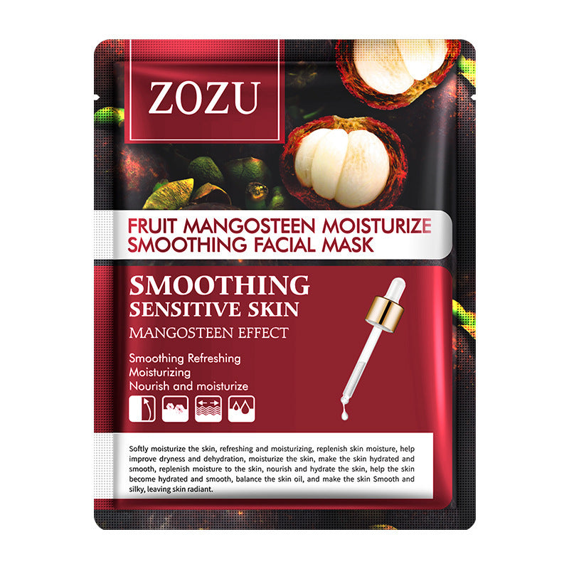 Cross-border Plant and Fruit Face Mask25g  Red Pomegranate Mango Oligopeptide Moisturizing Mask Export Manufacturer Wholesale