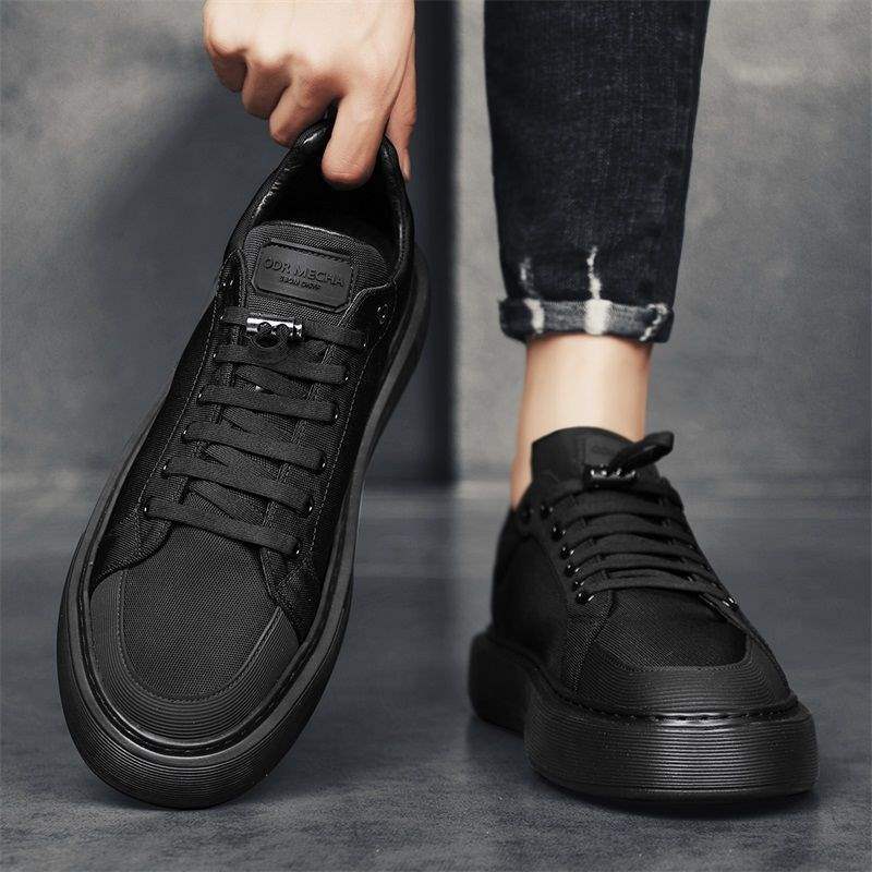 Men's Safety Shoes Summer Versatile Casual Trendy Canvas Shoes Men's Slip-On Kitchen Work Non-Slip Work Trendy Shoes