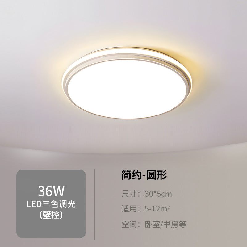 Master bedroom lamp ceiling lamp round room lamp simple modern home use led Nordic Style Study Lamp Cozy and Romantic
