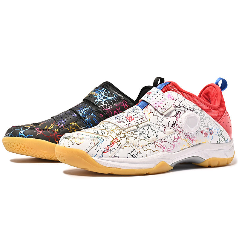 In Stock Couple Style Fashion Badminton Shoes New Style Mandarin Duck Table Tennis Tennis Non-Slip Wear-Resistant Sports Shoes