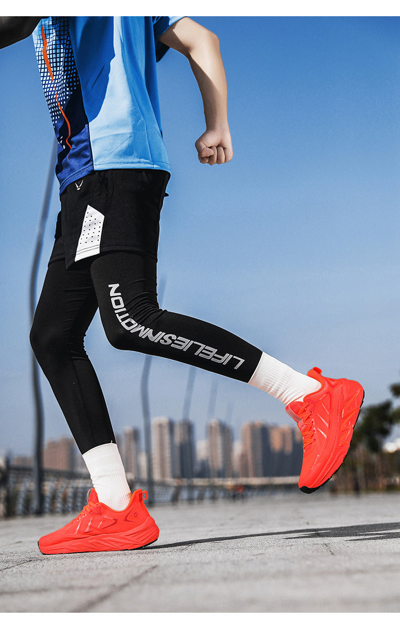 New Foreign Trade Running Shoes for Men and Women, Couple Style, Large Size, Versatile Marathon Outdoor Casual Cycling Jogging Sports Shoes