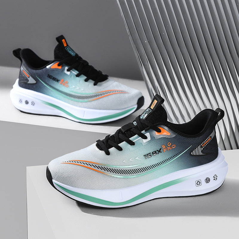 2025Large Size Marathon Running Shoes for Men and Women, Outdoor Aerobic Running, Lightweight and Breathable, Student Physical Test Running Shoes