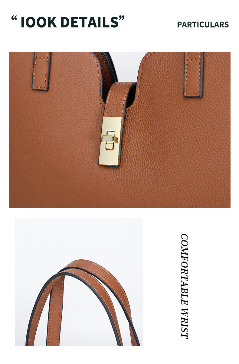 Large Capacity Single Shoulder Tote Bag for Women, Casual Commuter Bag, Trendy Versatile Fashionable Light Luxury Briefcase Underarm Bag