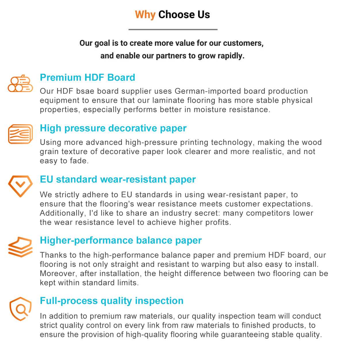 Hdf Light Grey Dark Brown Laminate Flooring