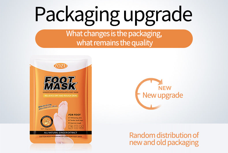 Ginger Foot Mask35g ZOZU Moisturizing, rejuvenating, and nourishing foot mask for cross-border foreign trade wholesale