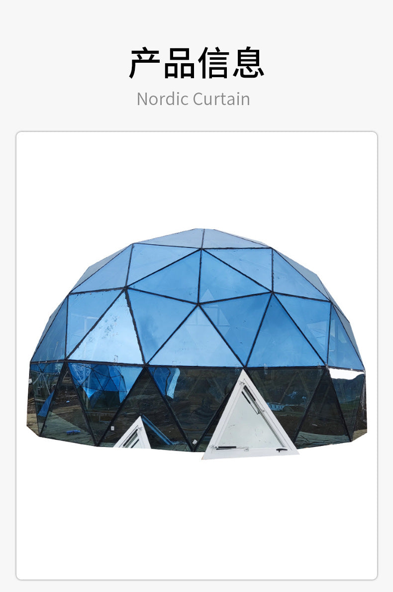 Glass Sphere Tent Aluminum Alloy Starry Sky Tent Curtain Wall Villa Garden Hotel Internet Celebrity Homestay Bubble House Tent