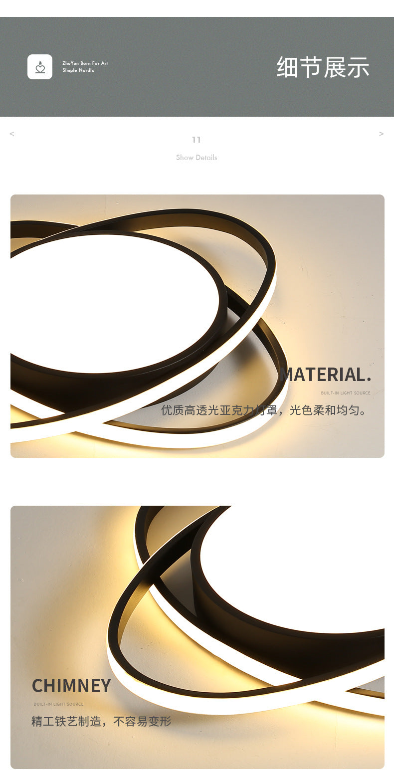 2025New stylish living room lamp Nordic light luxury smart lamp energy-saving LED Ceiling Lamp Bedroom Lamp Home Improvement Lighting