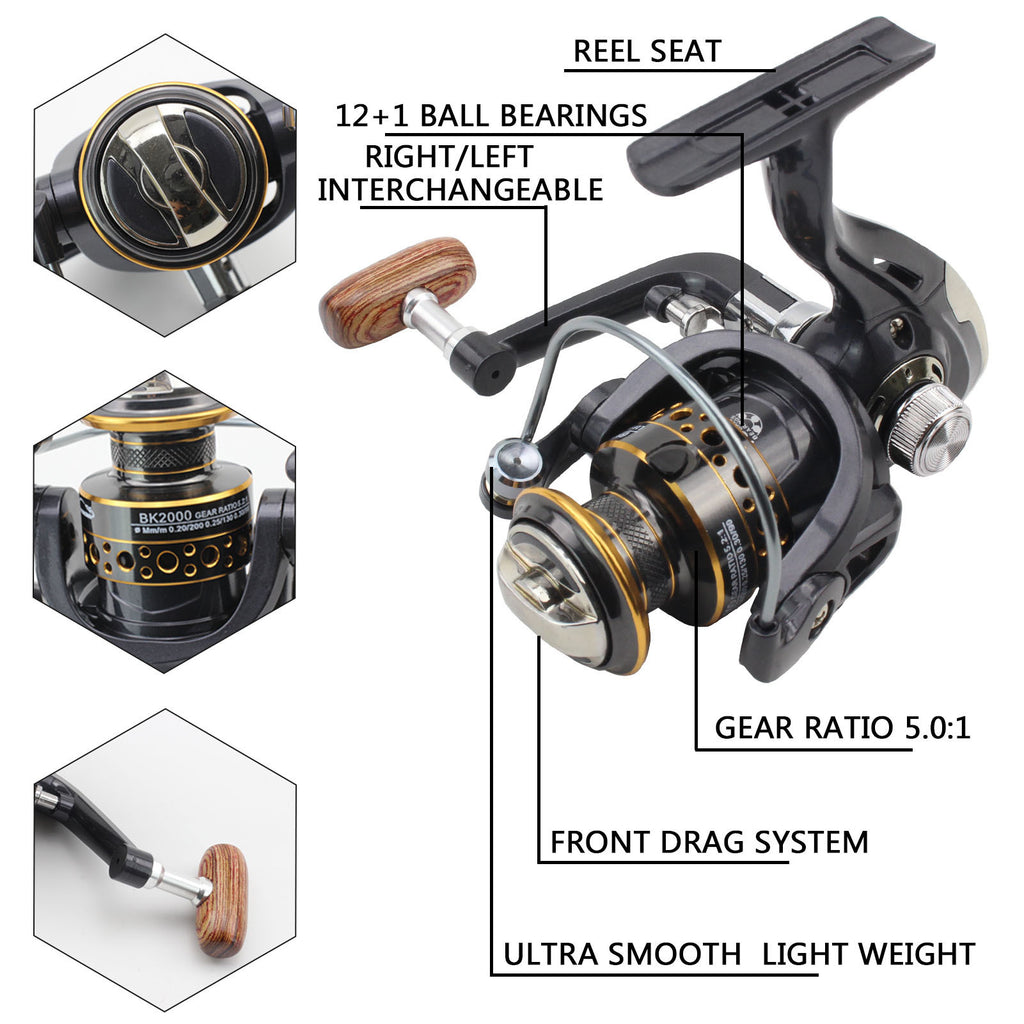 2.1Mi Xiao Hai Rod Set Ultra Short Telescopic Fishing Rod Spinning Reel Combo Amazon FBA Overseas Warehouse Fishing Gear
