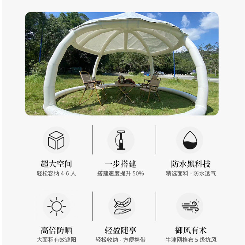 Kaila Outdoor Portable Inflatable Pavilion Round Pavilion Villa Garden Landscape Pavilion Open-air Restaurant Tent