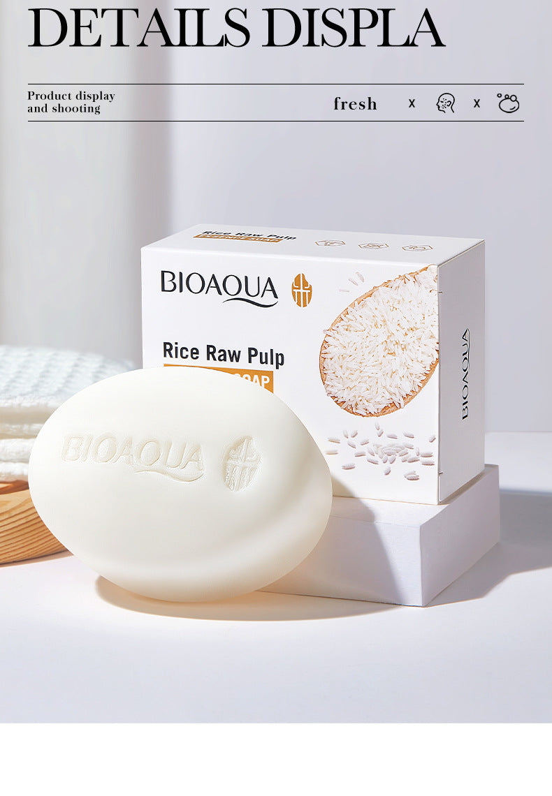 Full English Rice Skincare Set BIOAOUA Rice Puree Series Six-Piece Set Box  Wholesale