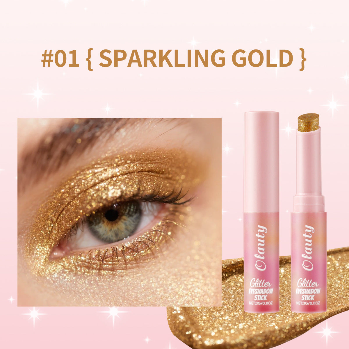 tk Jelly Highlight Eyeshadow Stick3g Contour Highlight Stick Pearlescent Shimmer6Color Packaging Beauty Makeup