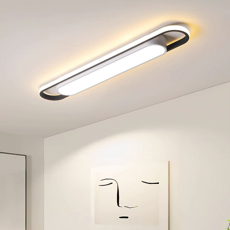 Simple and Modern led Ceiling Light Strip Shape Lamp for Training Room Classroom Gym Car Beauty Lighting Fixture