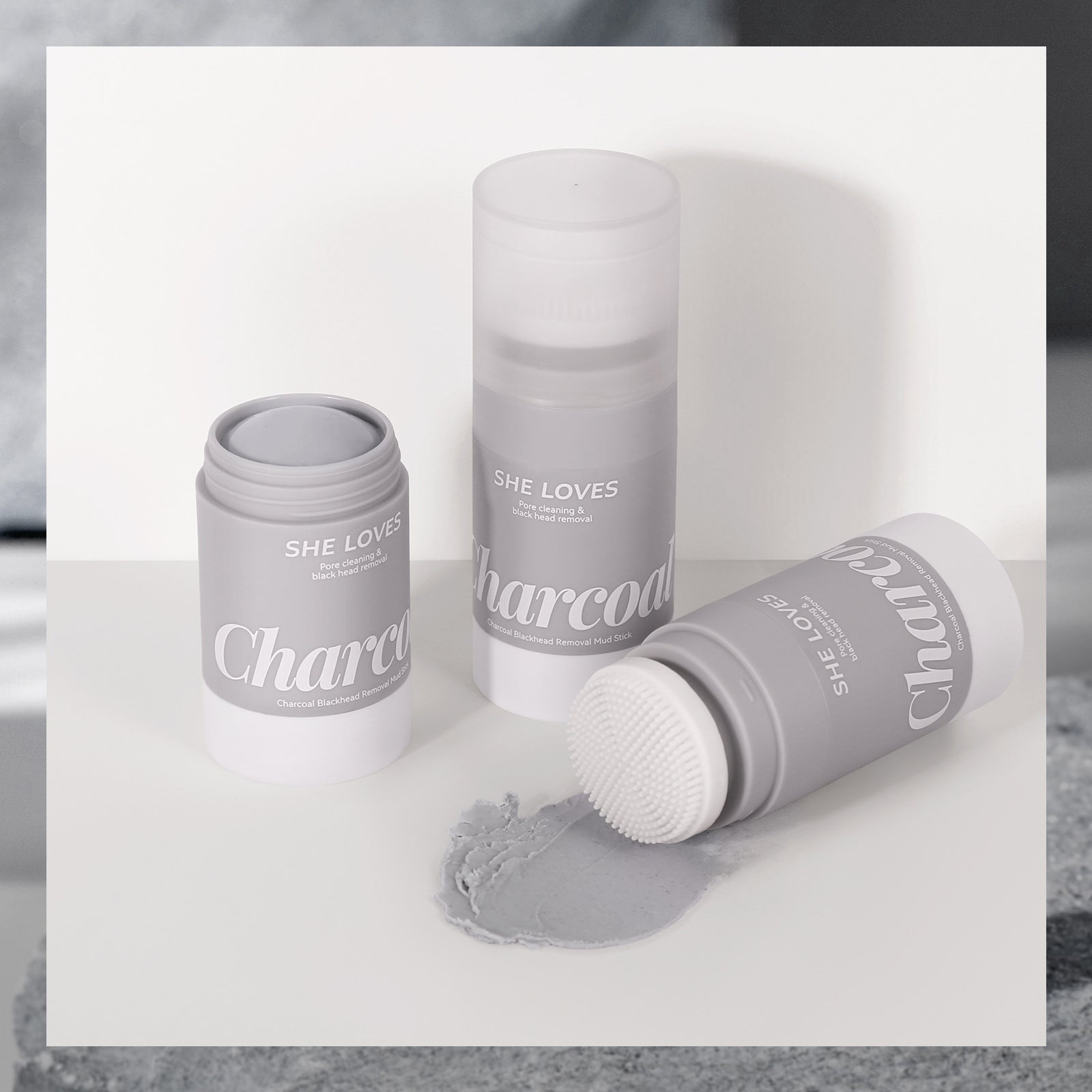 Exclusive Supply sheloves Bamboo Carbon Solid Mask Moisturizing Cleansing Remove Blackheads Oily Skin Smear Mud Mask Stick