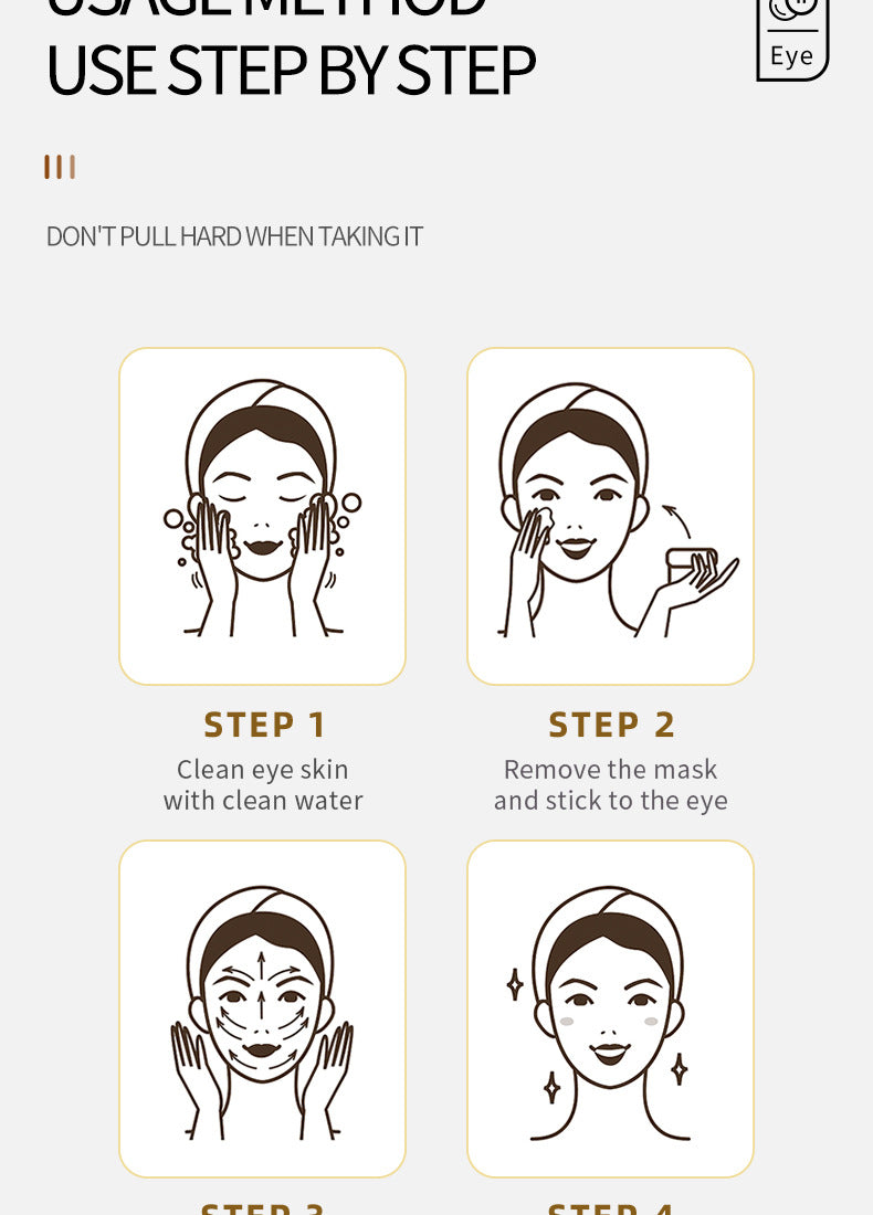 Eye Mask Box Set SADOER Hydrating and moisturizing eye care products Cross-Border Foreign Trade Live Wholesale