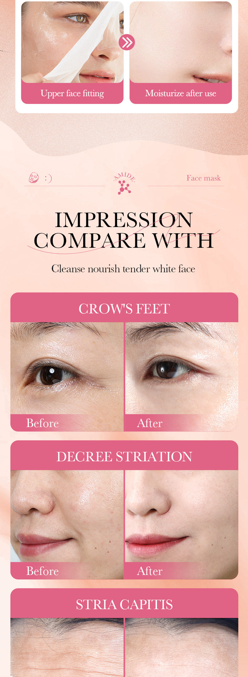 Full English Mask25g BIOAOUA Dimension C Retinol Hydrating Moisturizing Mask Sheet Pack  Wholesale