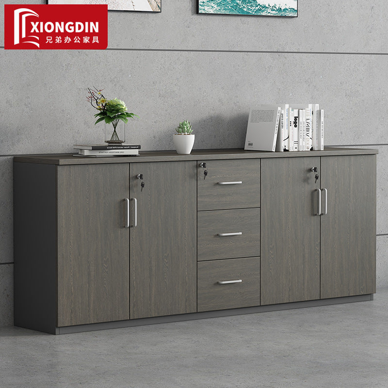 File Cabinet Data Cabinet Low Cabinet Wooden Lockable Archive Cabinet Small Office Storage Side Cabinet Partition Cabinet