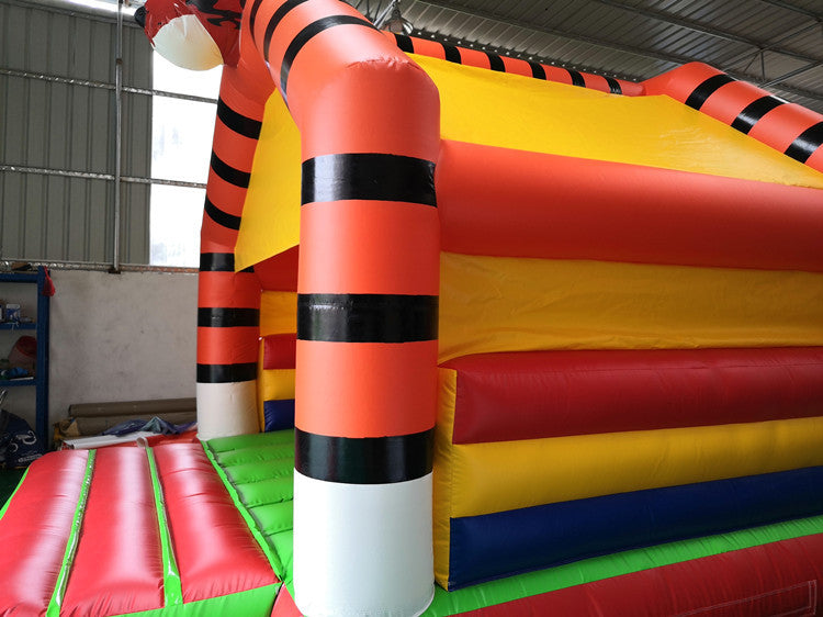 Indoor and Outdoor Small Inflatable Trampoline Jumping Bed Children's Play Castle Sports Slide Naughty Castle Toy Manufacturer