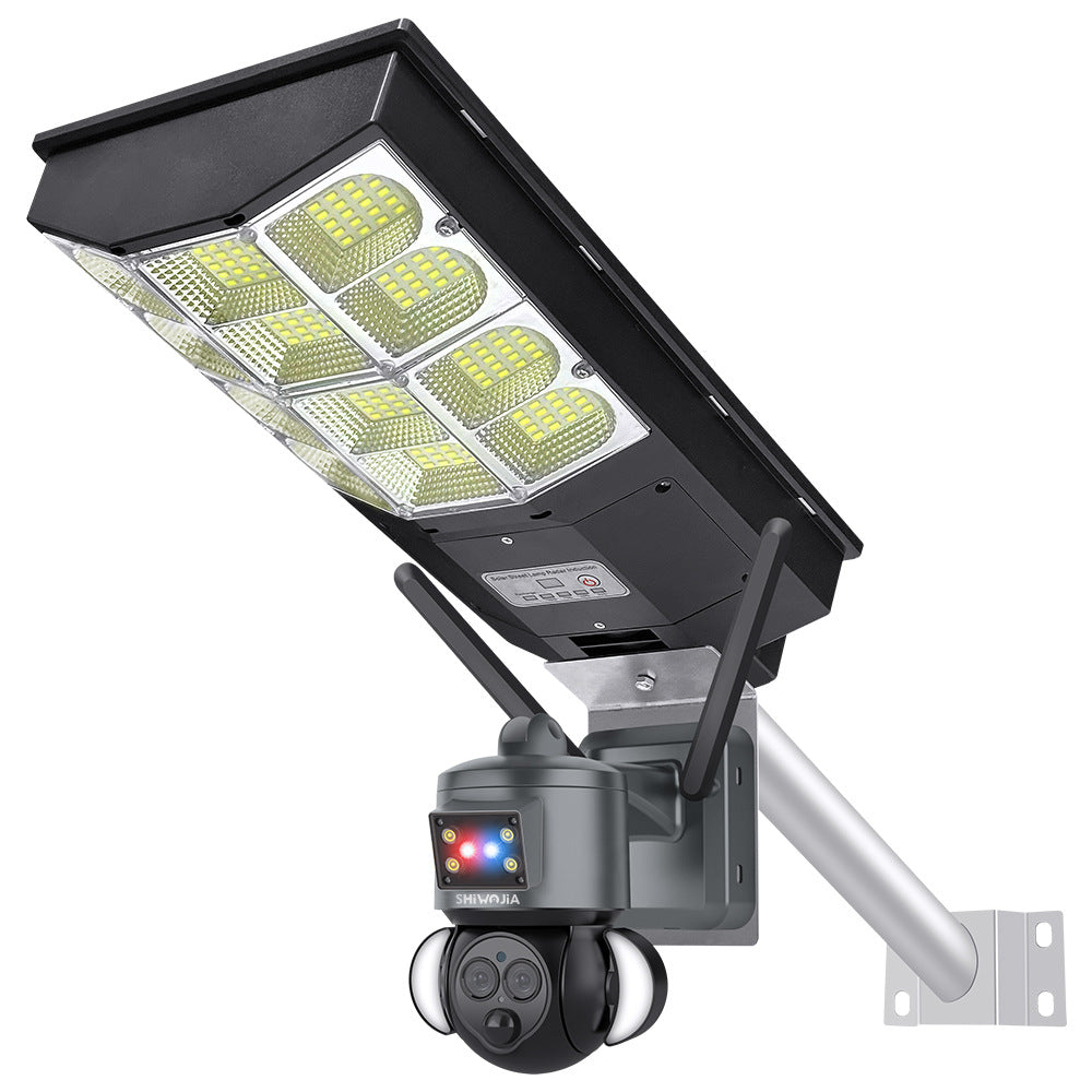 Courtyard12High Definition Zoom Solar Street Light Monitoring600Wanquan Color Night Vision Multi-screen Camera