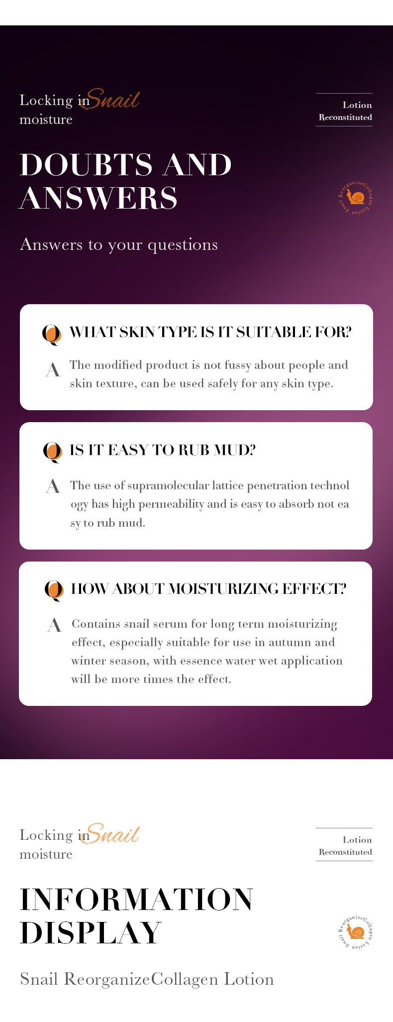 Snail Lotion120ml SADOER Collagen Moisturizing Body Lotion Cross-Border Wholesale