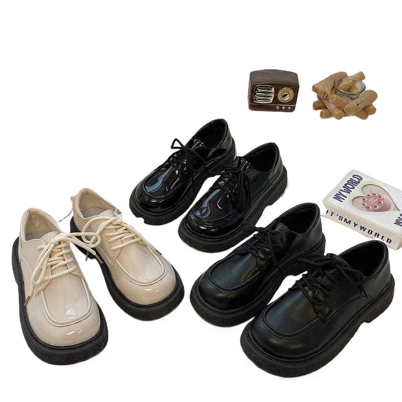 Xiaohongshu Women's Soft Sole Shoes New Thick Sole Chunky Heel Versatile Japanese Style jk French Mary Jane shoes for women with skirts