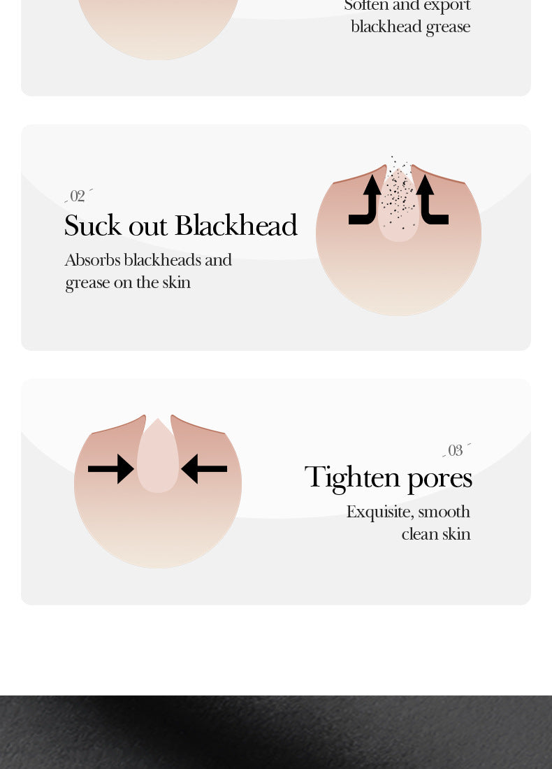 Full English Bamboo Charcoal Blackhead Absorbing Nose Mask Patch SADOERT District Nursing60g  Foreign Trade Skincare Wholesale