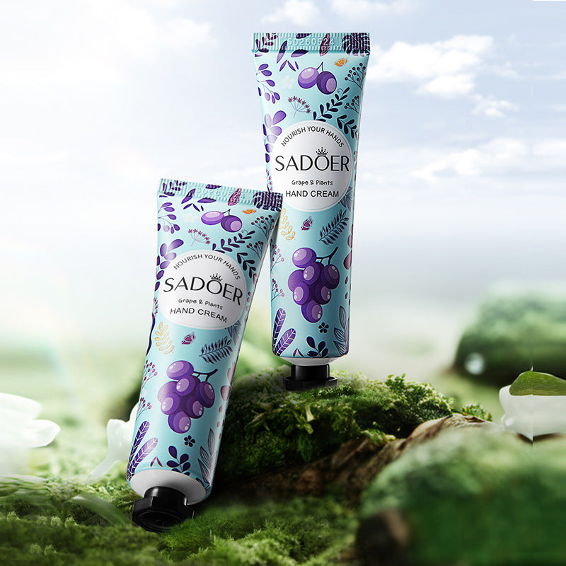 Grape Moisturizing Hand Cream SADOER Autumn and winter anti-chapped moisturizing hand cream cross-border foreign trade wholesale