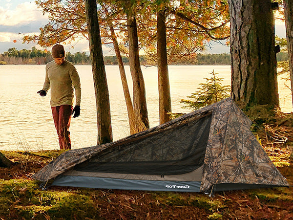 Single Tent Outdoor Camping Double Layer Tent Waterproof Pyramid Tent camping tent