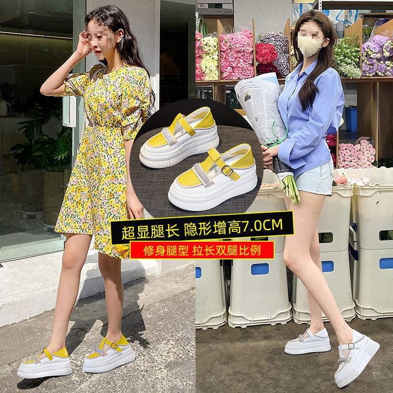 Women's Platform Sandals2025New Spring and Autumn Fairy Style Rhinestone Versatile Roman Shoes Platform Wedge Strap Sandals