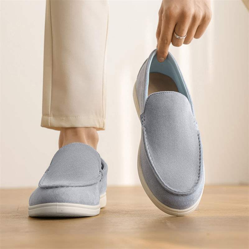 Men's Loafers2025New Summer Breathable Slip-On Casual Cloth Shoes for Men Trendy Fashion Lazy Loafers