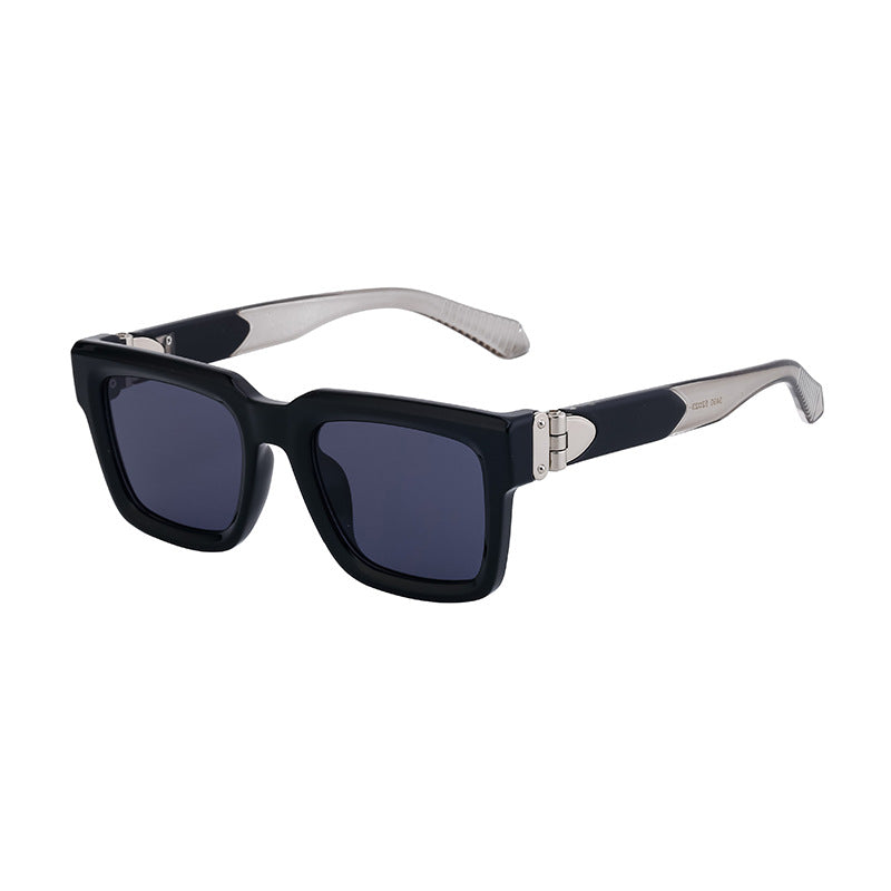 2025 New European and American Style Square Frame Sunglasses for Men High-end Feel 0k Rich Man Sunglasses Men Trendy sunglasses