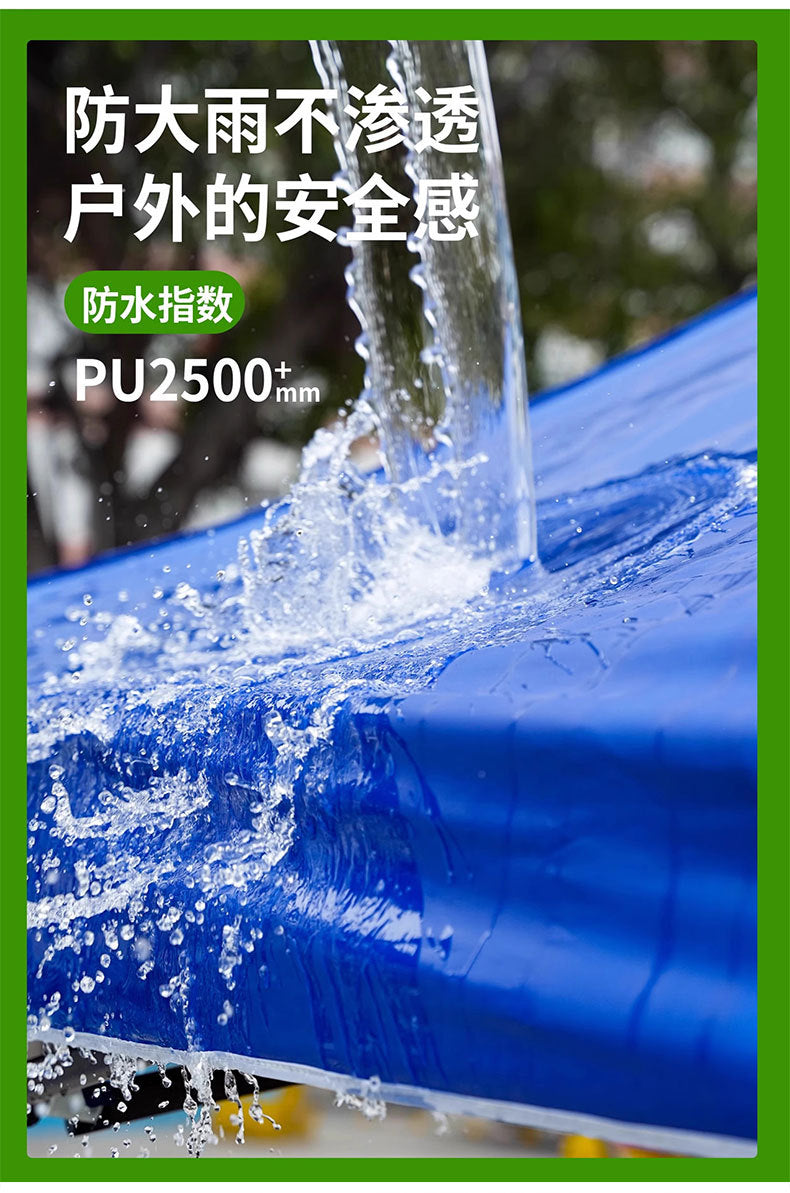 Outdoor Stall Tent Four-Leg Sun Umbrella Four-Corner Large Umbrella Extra Thick Hexagonal Frame Durable Market Sunshade