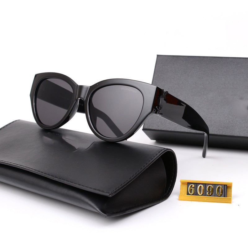 Park Caiying ROSE Same Style Sunglasses Versatile Fashionable Trendy Personality Street Style Sunglasses Wholesale6090