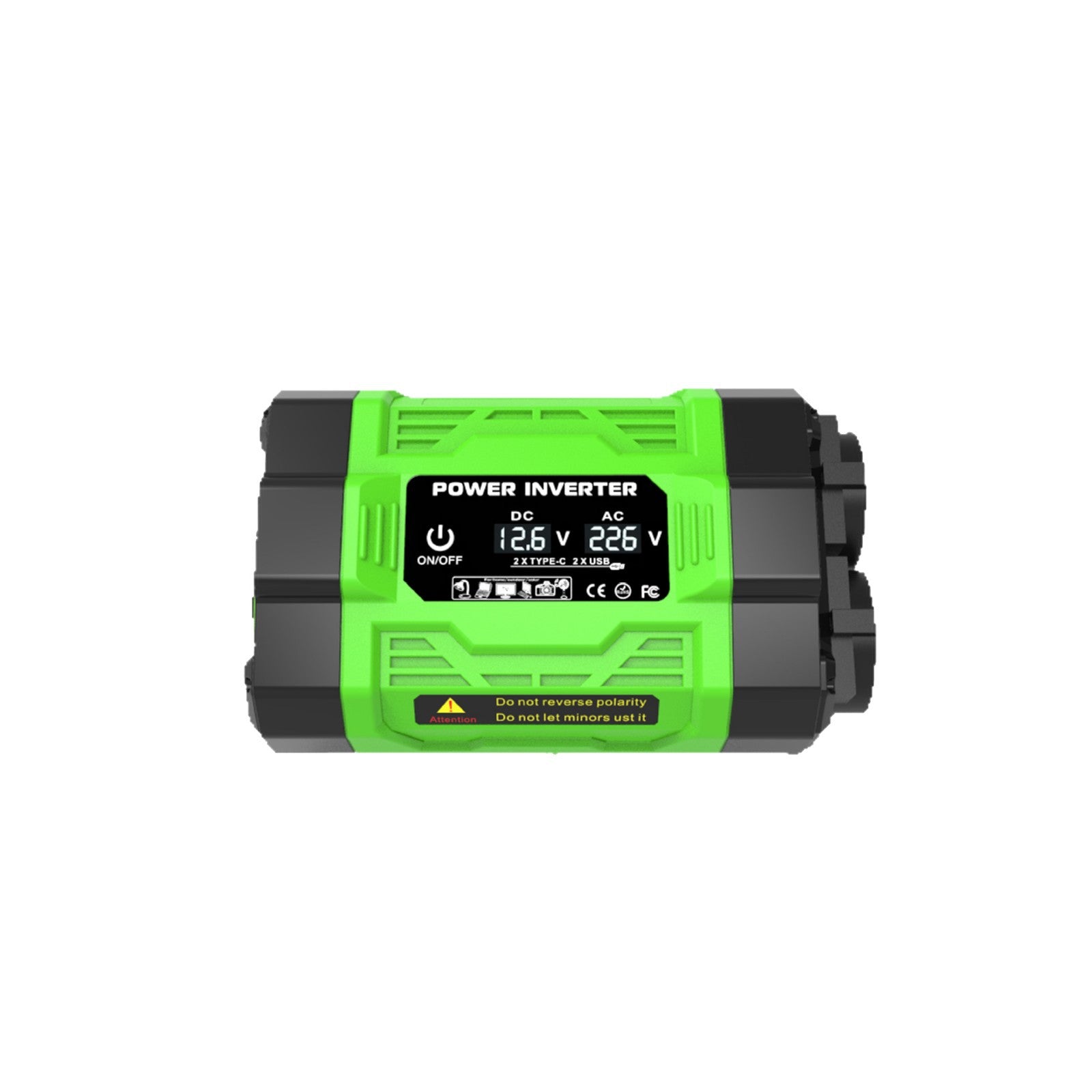 Vehicle Inverter200W300W600W12V Turn110V/220V With dual sockets USB/Type-C Converter