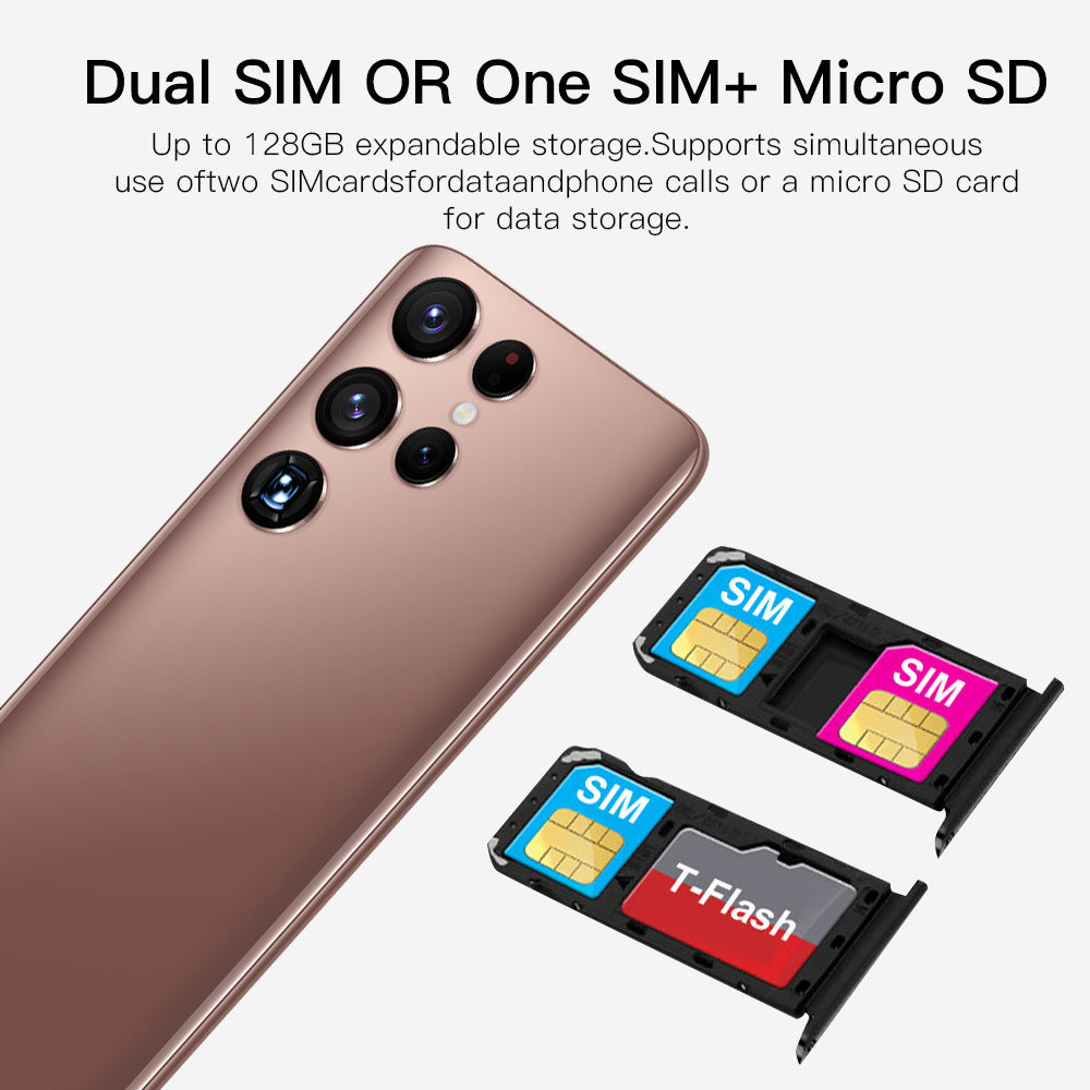 Popular S22Ultra 5G Smartphone7.2Large Screen Mobile Phone3+32Android Phone Wholesale