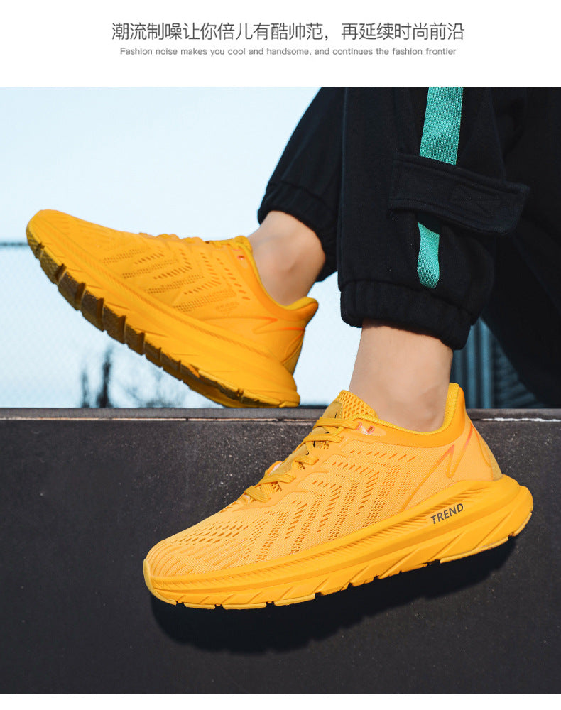 Men's running shoes2025New Breathable Mesh Student Casual Running Youth Shock Absorbing Anti-Slip Sports Shoes