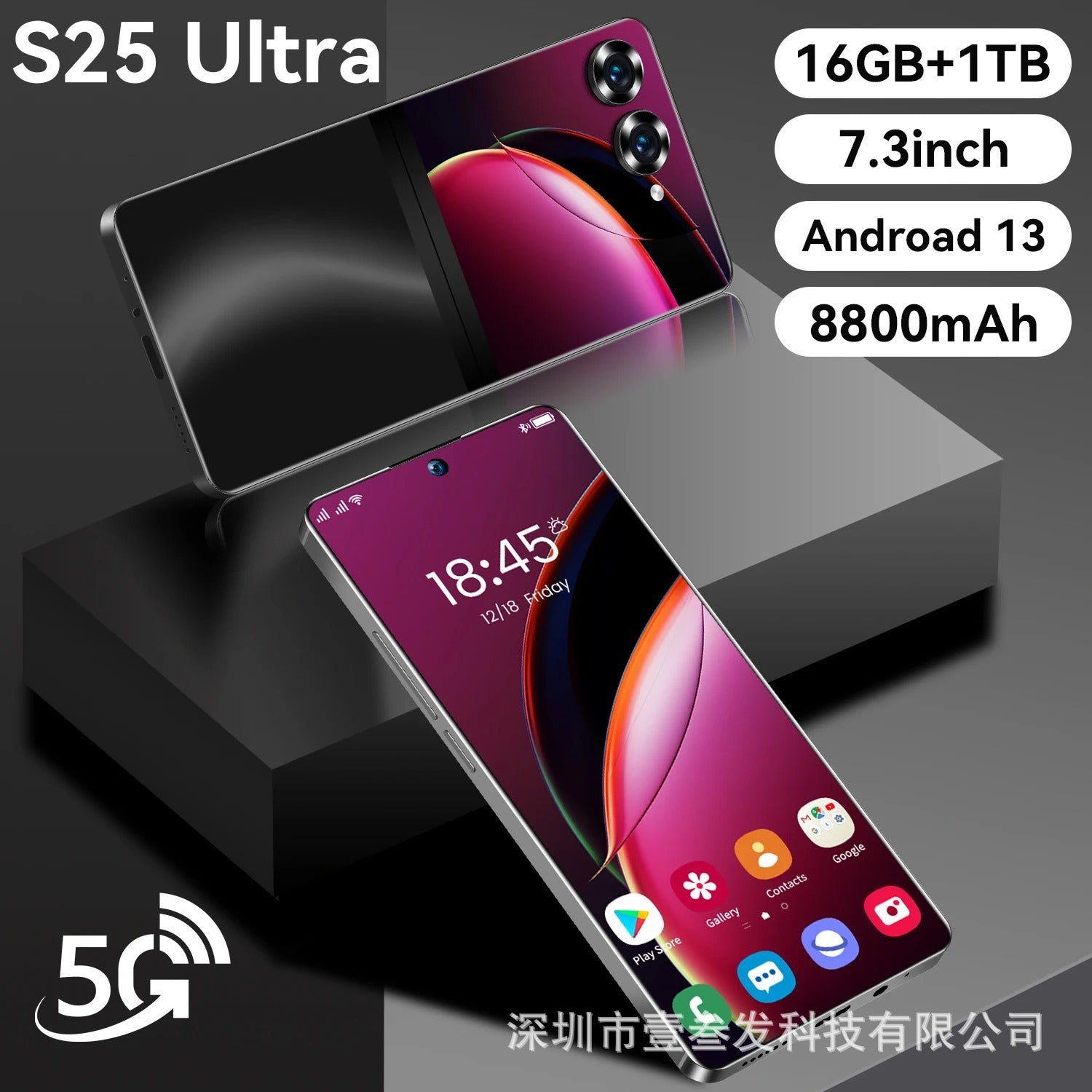 S25Ultra+Popular2+16G 6.6Inch All-in-One Low Price 3G New Smartphone