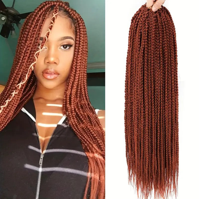 Cross-border Crochet Three-strand Braid Three strand braided synthetic hair extens
