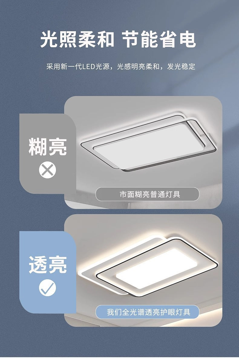 Lamp in the Living Room Modern Minimalist and Magnificent2025New Ceiling Bedroom Main Light Zhongshan Lighting Set Whole House Package HD