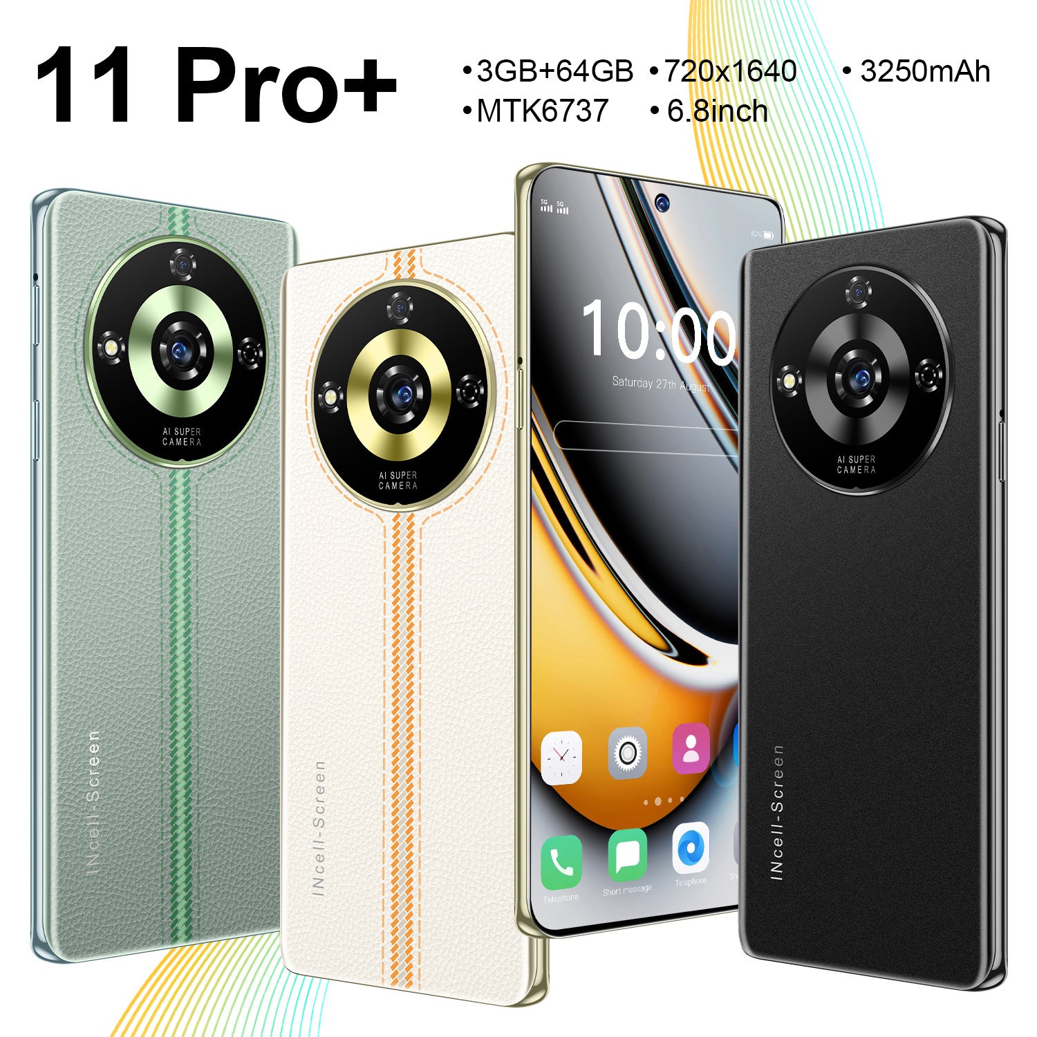 Smart Phone Hot-selling Mobile Phones11 Pro+Android6.8Inch Mobile Phone Source Manufacturer(Popular)