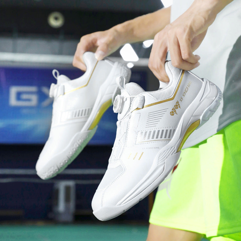 Large Size New Cushioning Anti-Slip Sneakers Breathable Table Tennis Shoes Low-Top Men's Professional Badminton Training Shoes