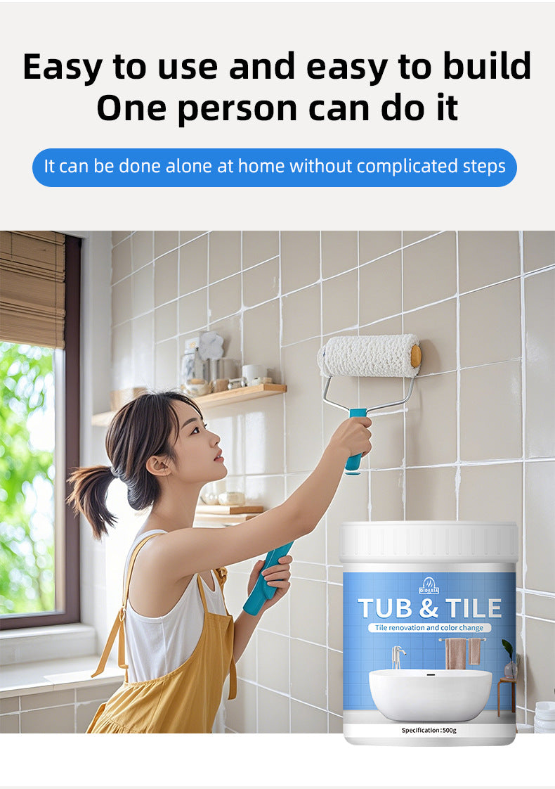 Tile Color Changing Paint Glass Ceramic Renovation Bathroom Water-Based Paint Indoor Tile Paint