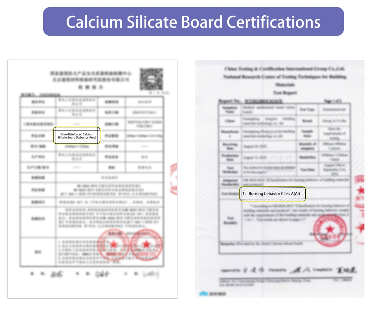 10mm Calcium Silicate Board Class A1 Fireproof Asbestos-Free Panel for Wall Ceiling Partition for Hospital School Exterior
