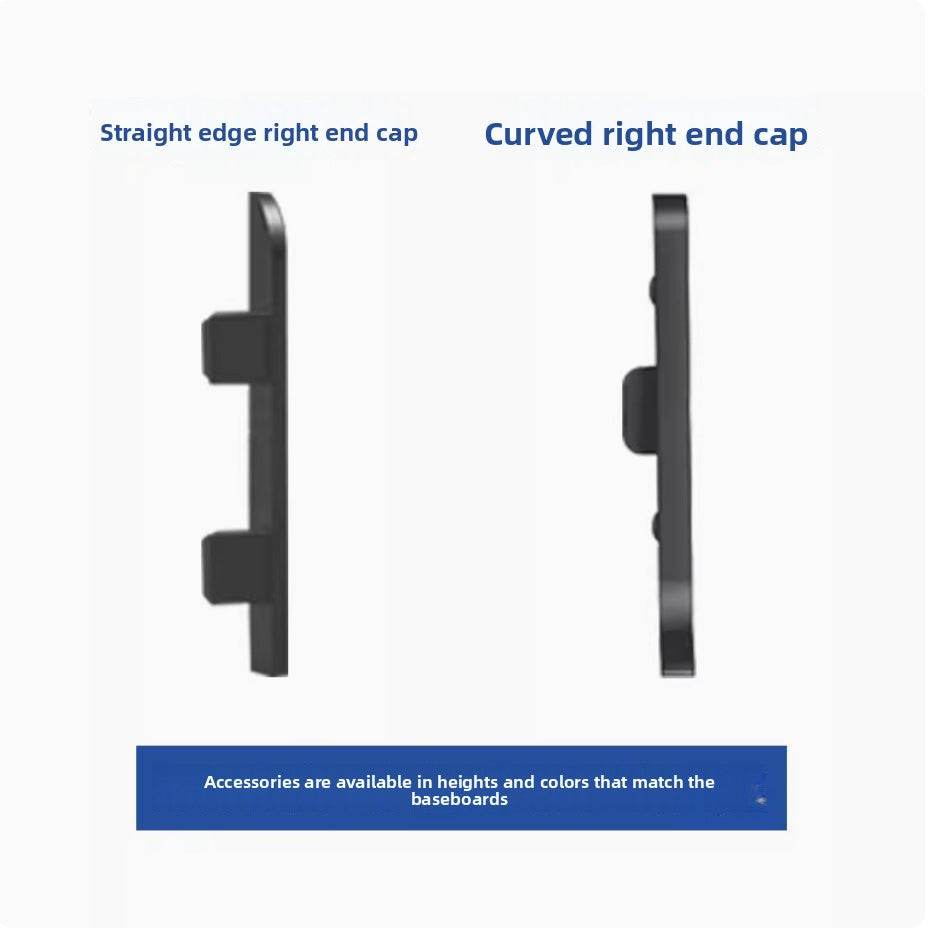 Aluminum alloy skirting board7cm Ultra-narrow double-layer snap-on skirting board, ultra-thin self-adhesive metal aluminum alloy baseboard