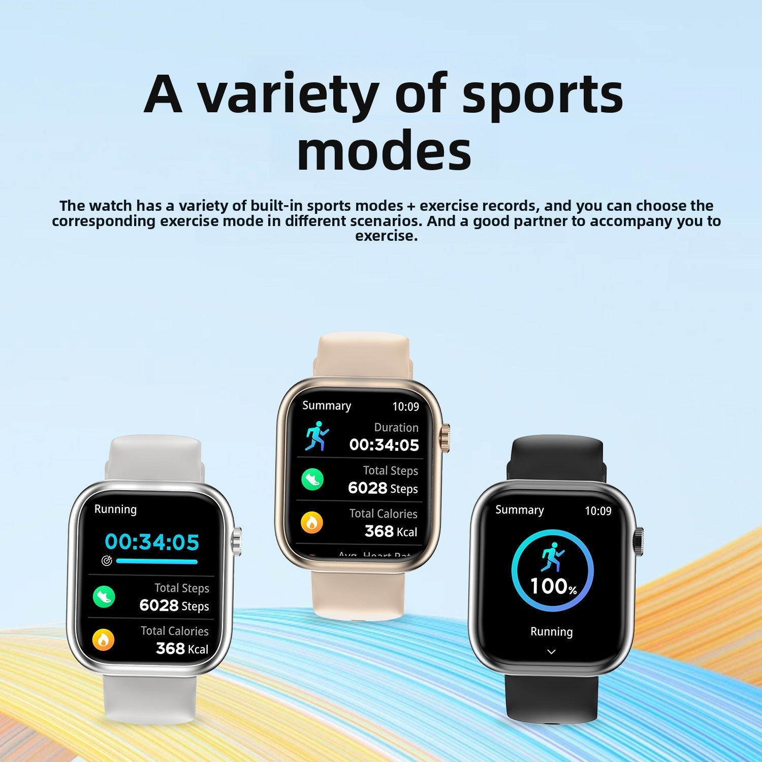 G104Smart Watch1.83inch Bluetooth Call True Heart Rate Pedometer Sleep Stress Monitoring Sports Watch