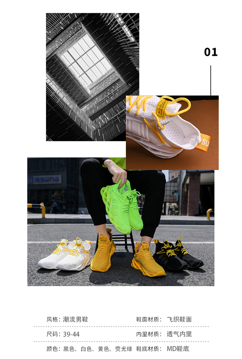 Summer Youth Coconut Shoes for Middle and High School Students, Breathable Mesh Blade Edge, Wear-resistant, Non-slip Sports Running Shoes, Casual Trendy Shoes