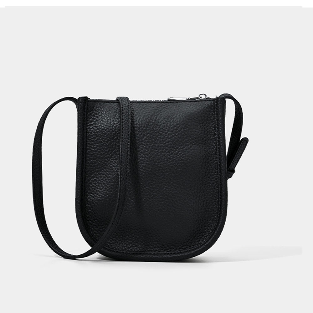 Genuine Leather Phone Bag Niche Fashion Small Bag for Women High-end Casual Simple Versatile Portable Shoulder Crossbody Bag