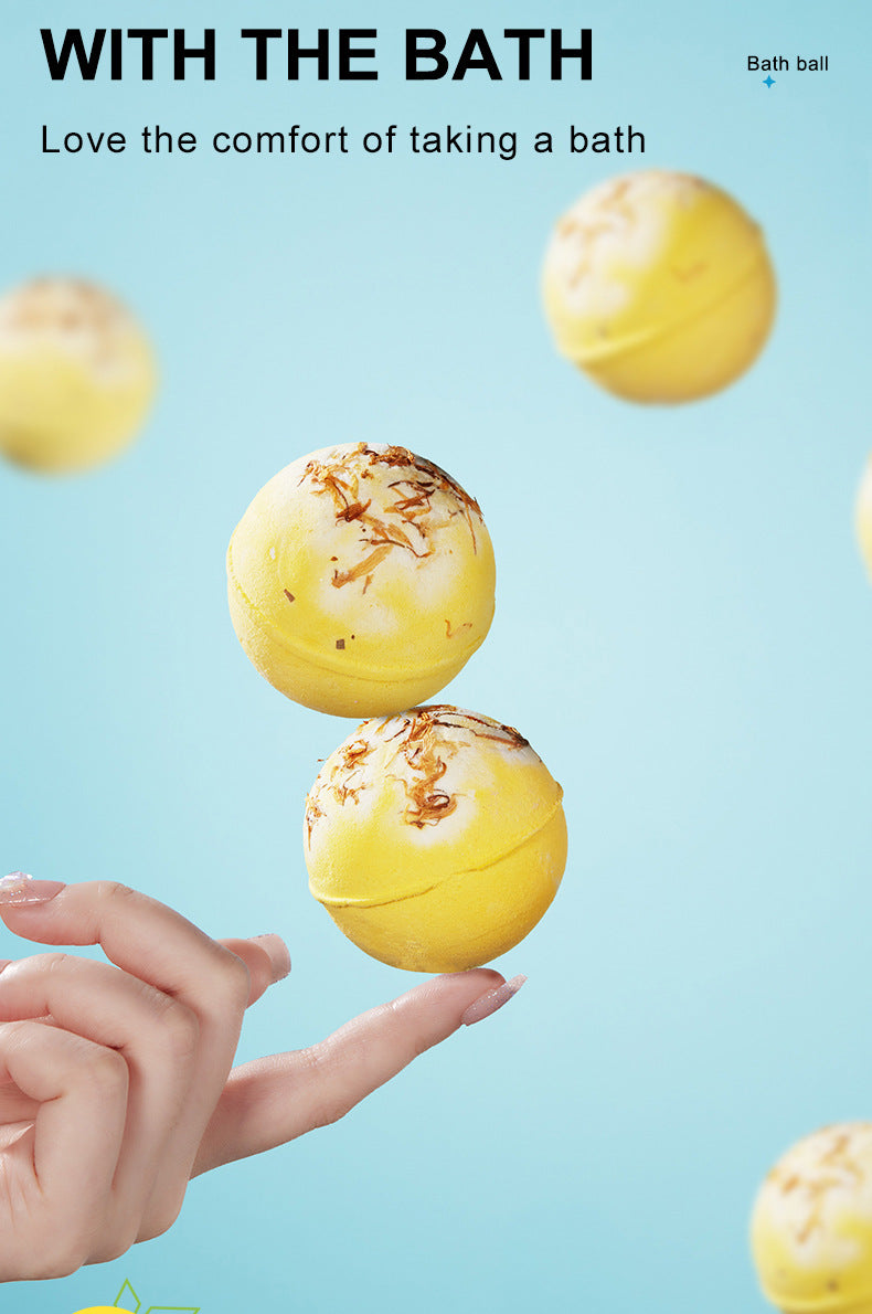 Full English Dried Flower Explosive Bath Salt Ball100gSADOER Clean Fragrance Bath Ball  Wholesale