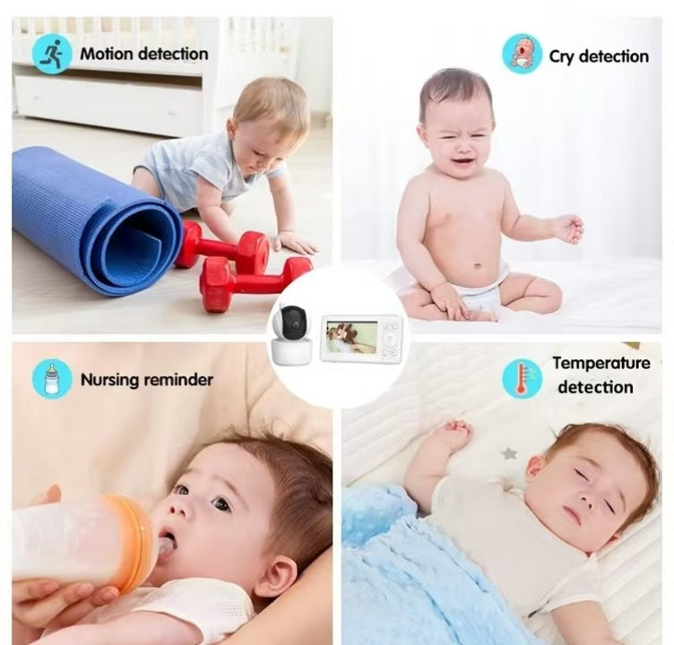 New High Definition Night Vision Graffiti WIFI Baby Monitor4.5Large Screen Multi-Functional Surveillance Camera